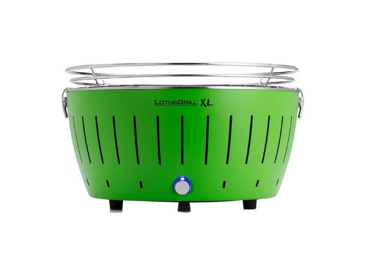 LotusGrill Holzkohlegrill LotusGrill XL Limettengrün G435 raucharmer Holzkohlegrill/Tischgrill