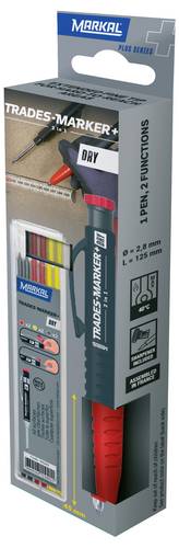 Markal TRADES-MARKER DRY 2IN1 95301 Tieflochmarker 1St.