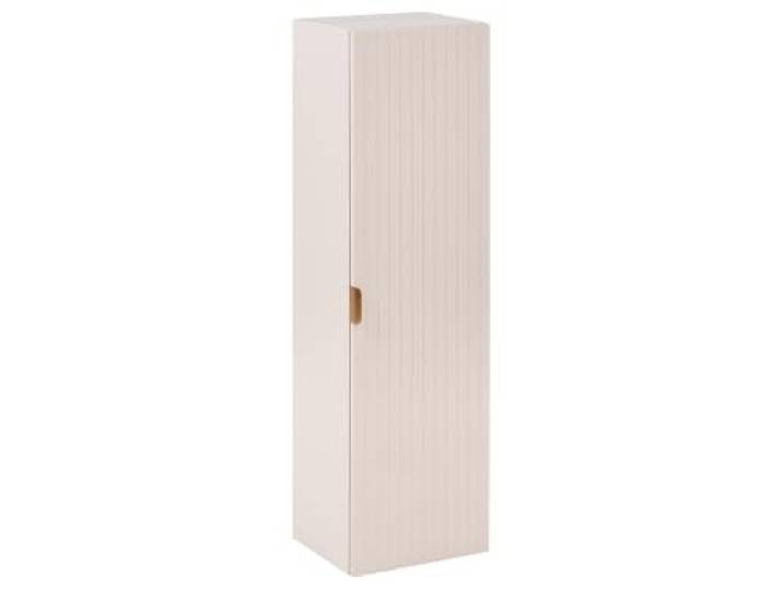 Bad Wandschrank beige mit 4 Fächern geriffelte Tür goldener Griff Totorani