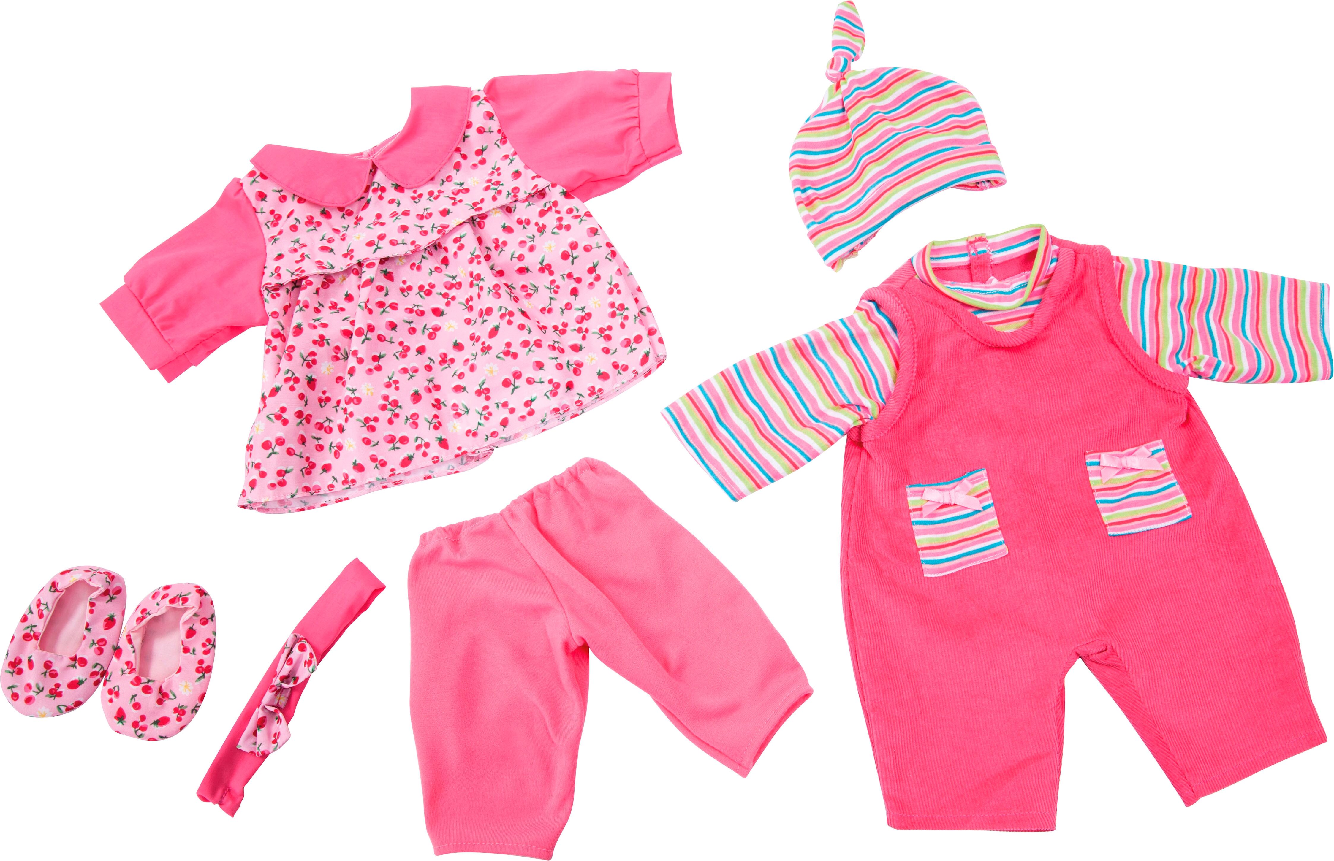 Puppenkleidung BAYER "Legging/Latzhose", pink (pink, rosa), Puppenkleidung, Kinder