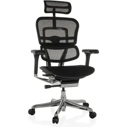 Bürostuhl / Chefsessel ERGOHUMAN GEN2 Sitz Stoff / Rücken Netz schwarz hjh OFFICE