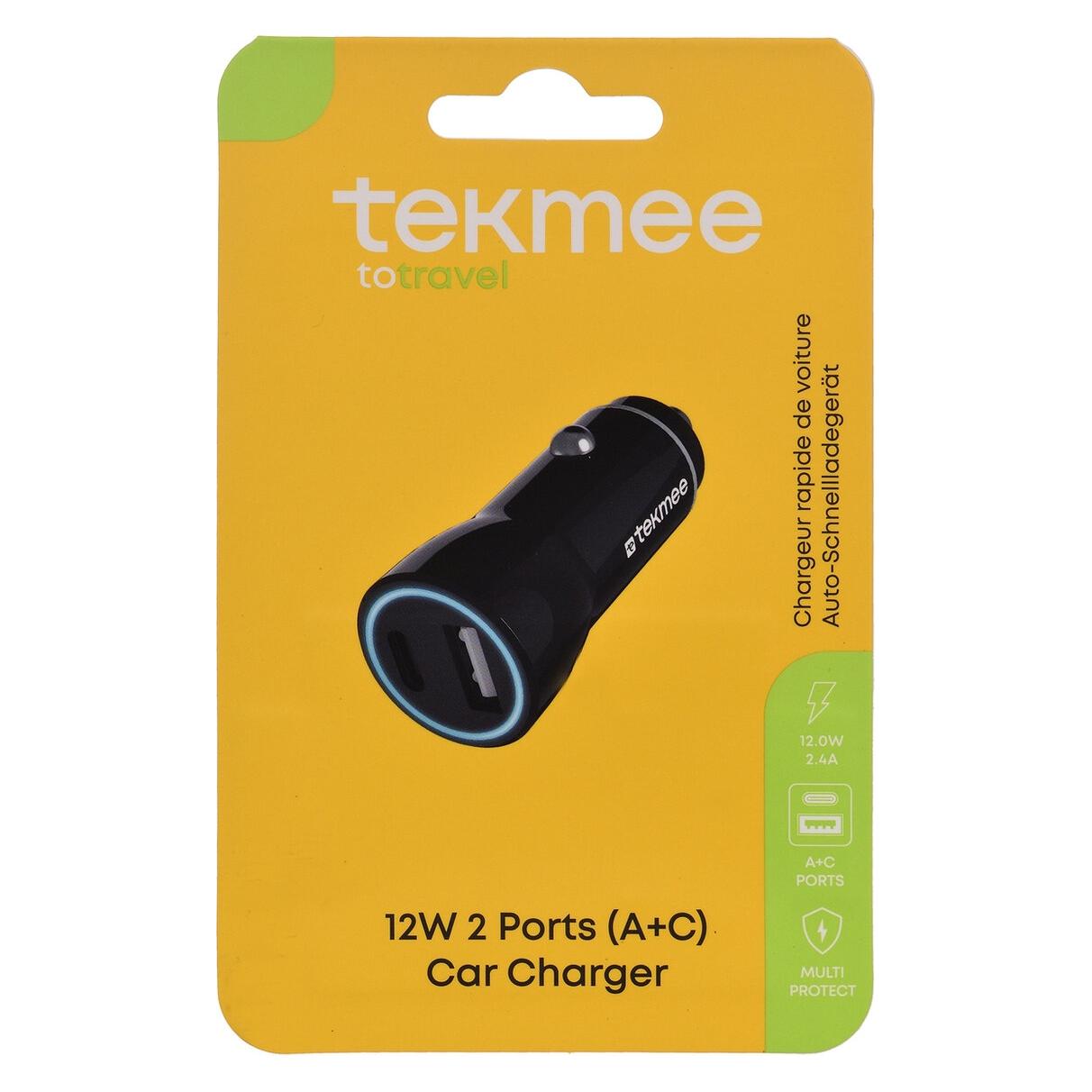 Tekmee Ladeadapter USB für Auto schwarz (40430333)