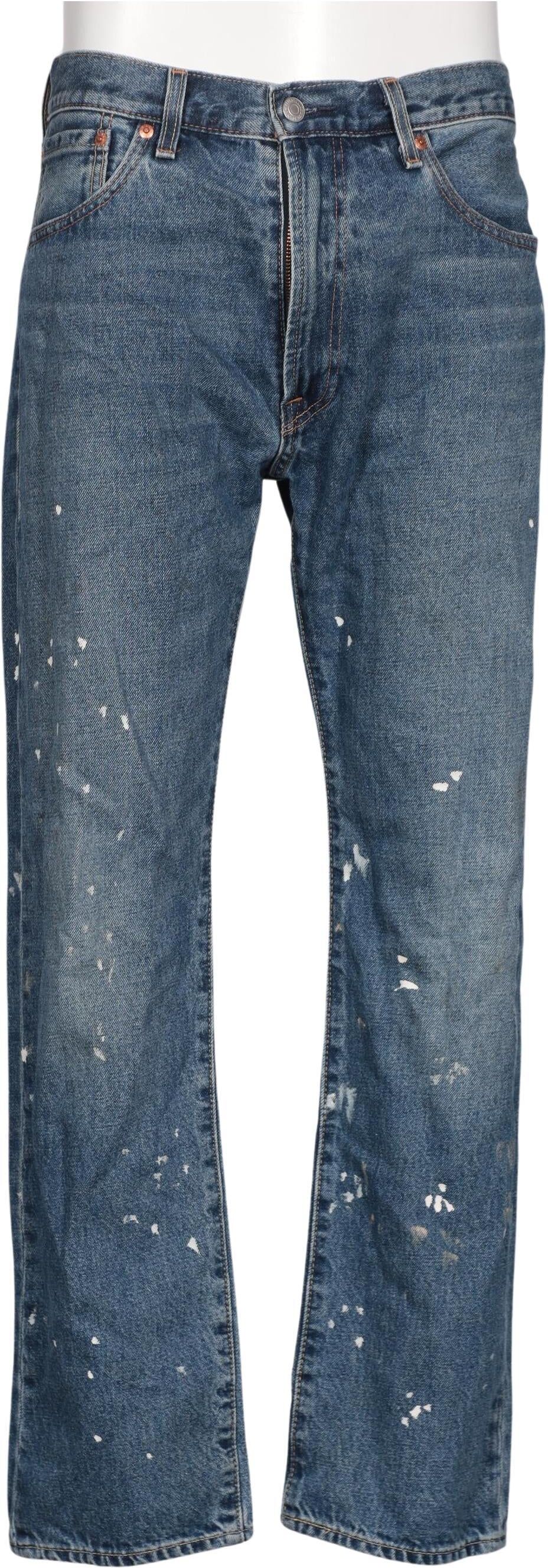 Levis Herren Jeans, Blau, Gr. W32, Hanf / Baumwolle - Second Hand