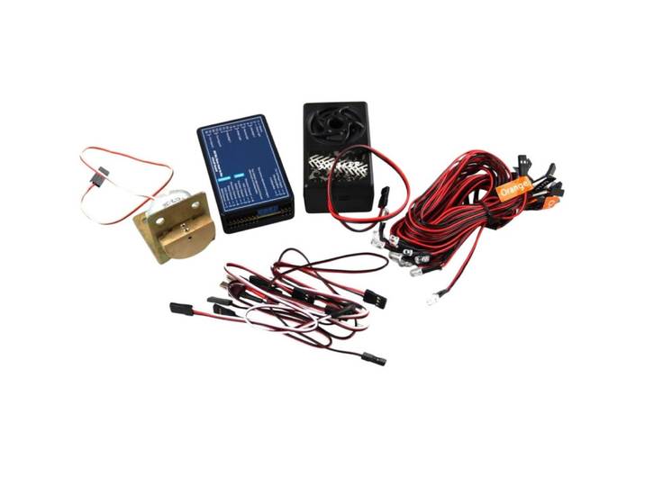 Amewi Modellbausatz 28960 - Truck Beleuchtung und Sound-Vibrationssystem - schwarz
