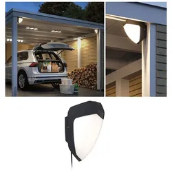 Paulmann Park + Light LED Außenwandleuchte Ikosea Bewegungsmelder  IP44  50x203mm 3000K 5,6W 350lm 12V  Anthrazit Kunststoff 94518