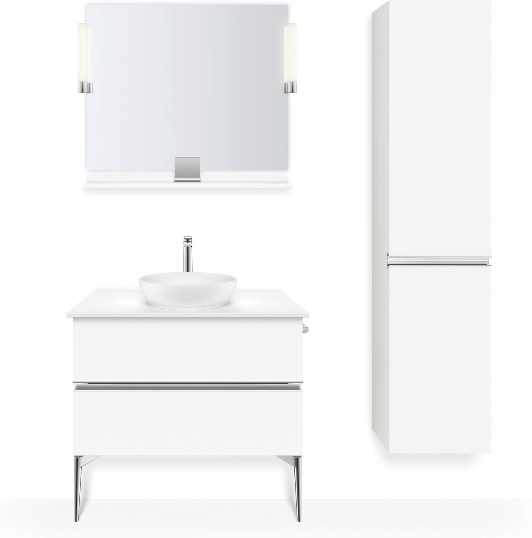 Duravit Sockelfuß Sivida 2 F., boden, f Waschtischunterschrank, chrom (SV9052010100000)