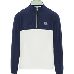 Penguin Lightweight 1/4 Zip Herrengolfjacke Navy-White-Green - S