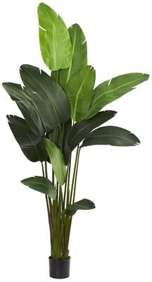 Nearly Natural 7-Foot Travelers Palm Artificial Tree - Green