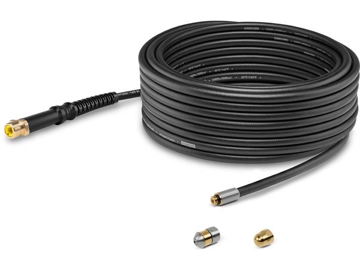 Rohrreiniger-Schlauchaufsatz KÄRCHER PC 15 Rohrreinigungsset (15 m) , gelb (schwarz), L:15cm, Rohrreinigungswerkzeuge, Rohrreiniger-Schlauchaufsatz