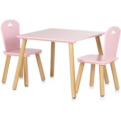 Chipolino, Kinderstuhl + Kindertisch, Kinder Tischset Holztisch (Kindersitzgruppe, Kindertisch)