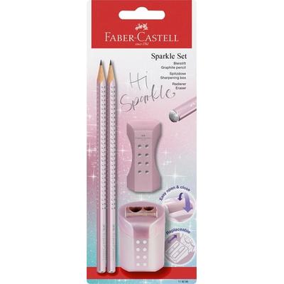 Faber-Castell Schreibset Grip Hi Sparkle, rose metallic