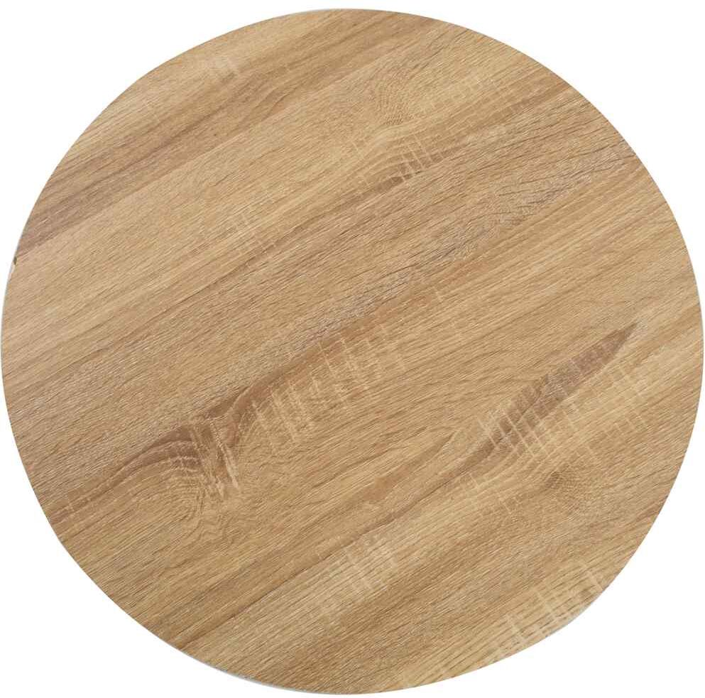 vidaXL Table de bistro Marron clair 50 cm MDF