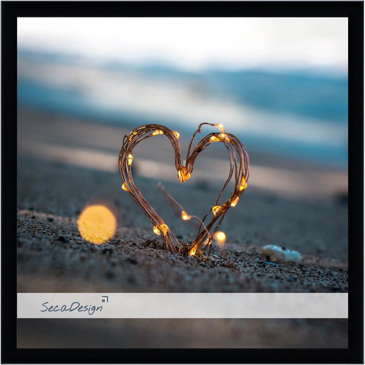 SecaDesign Luca Fotolijst Zwart, Fotomaat 15x15 cm
