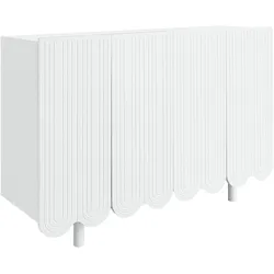 SIDEBOARD mit Metallfüßen und Rillen-Design