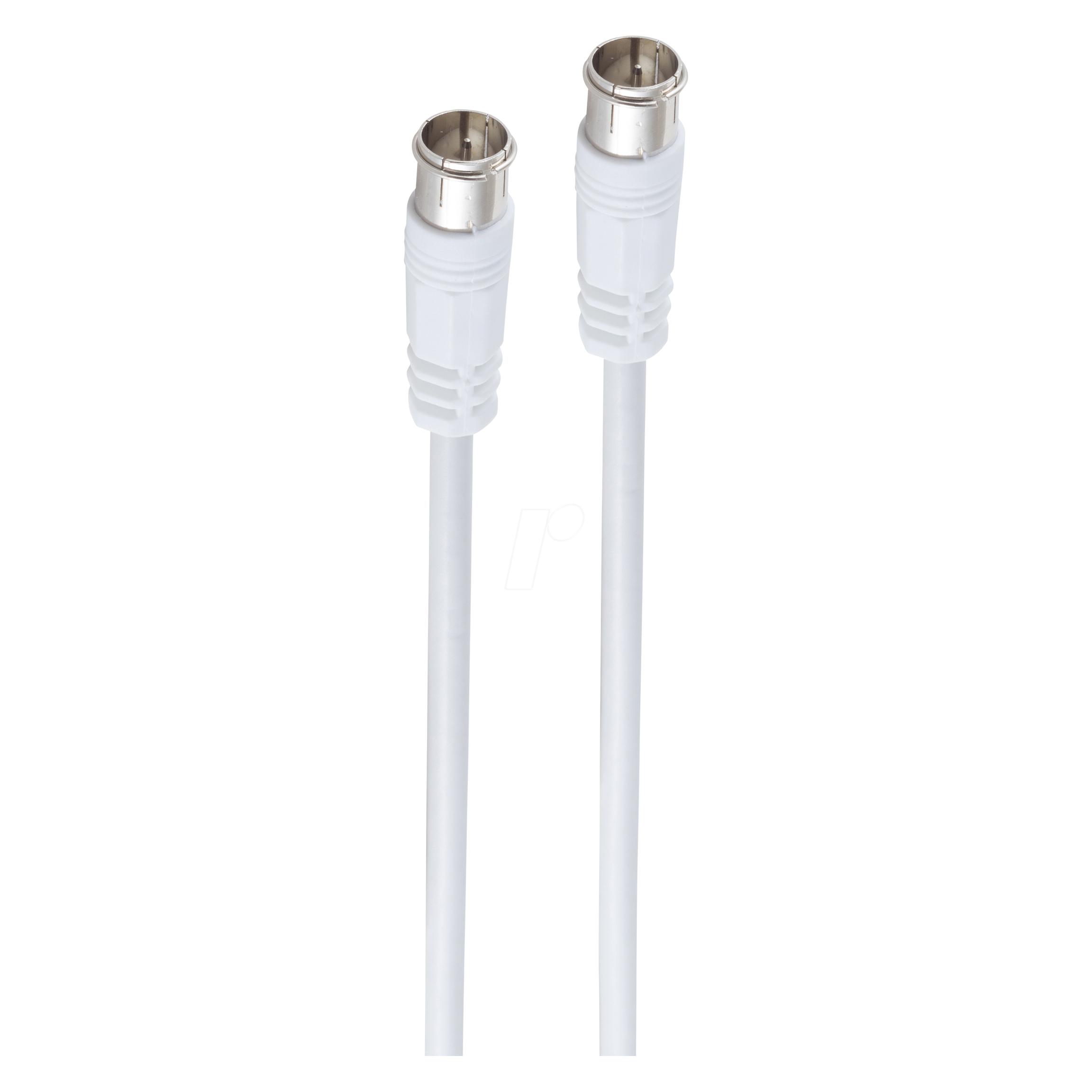 Shiverpeaks -BASIC-S- Antennenanschlusskabel, 100% geschirmt, vergoldete Kontakte, Mantelstromfilter, 100 (Antennenkabel) (BS80202-128-G)