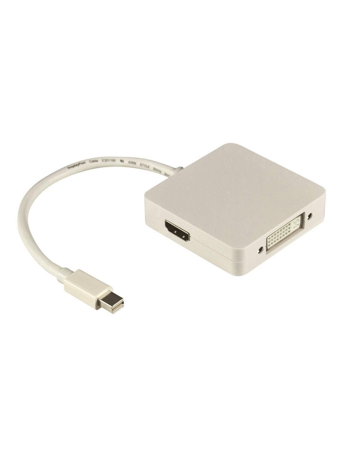Deltaco DP-MULTI1 - adapter - DisplayPort / HDMI / DVI - 20 cm