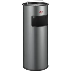 Wesco, Aschenbecher, Standascher 50 mit Sieb Silber, Aschenbecher, Stahlblech, 50 L, 8011708