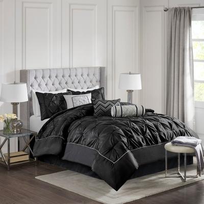 Kodotan sofa 7 Piece Tufted Comforter Set Taupe King