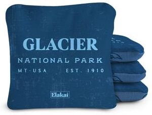 Skip's Garage Glacier National Park Dual Sided Pro Cornhole Bags (Set of 4)