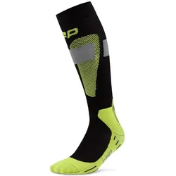 CEP Herren Ski Merino 3.0 Tall Kompressionssocken - V - black/lime