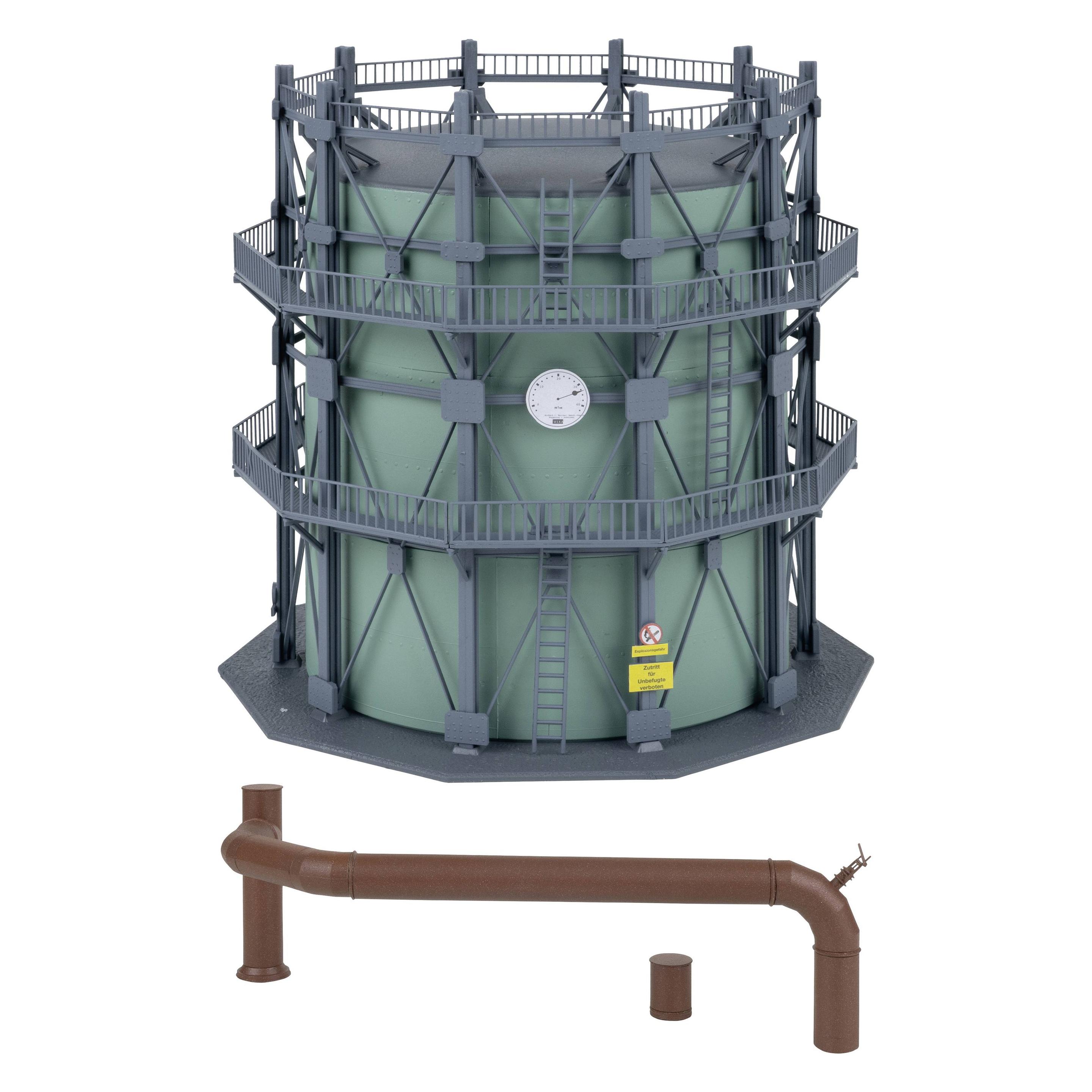 Faller Gasometer mit Rohrleitungen (130157)