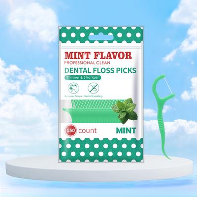 Multisell Products Hub Mint Dental Floss Stick Portable, Disposable Oral Care For Deep Cleaning & Interdental Cleaning 50pcs