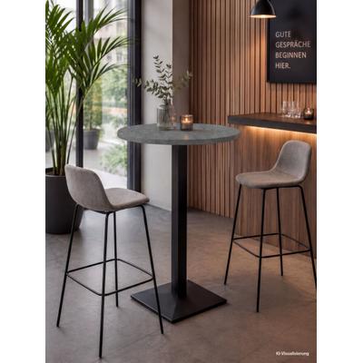 Mäusbacher "Big Bistro Metall" Quadrat-Säulengestell, runde Platte Ø 70 cm x H 105 cm