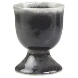 Chic Antique Calais Eierbecher, H6,5/Ø5 cm, kohle