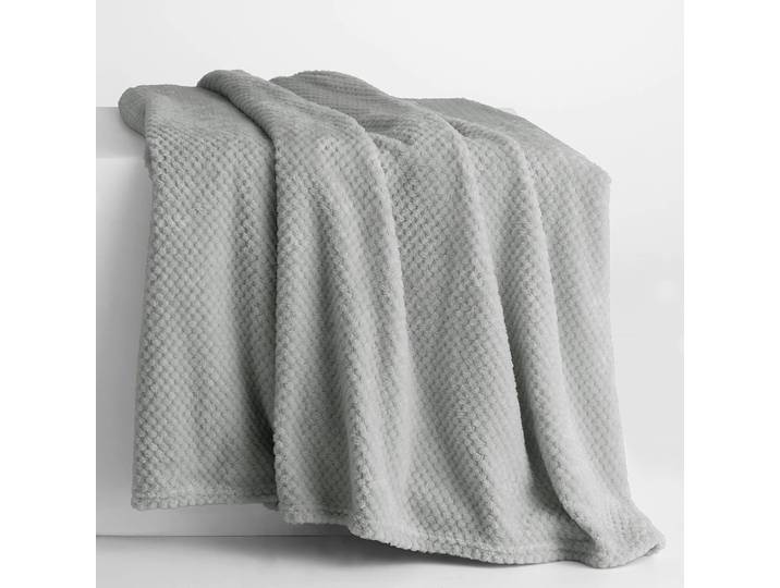 Kuscheldecke Enry 150 x 200cm Grau/Lichtgrau Microfaser