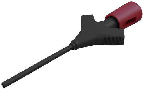 Hirschmann Test & Measurement MICRO-KLEPS rt Krokodilklemme Steckanschluss 0.64mm Ohne Messkategorie Rot