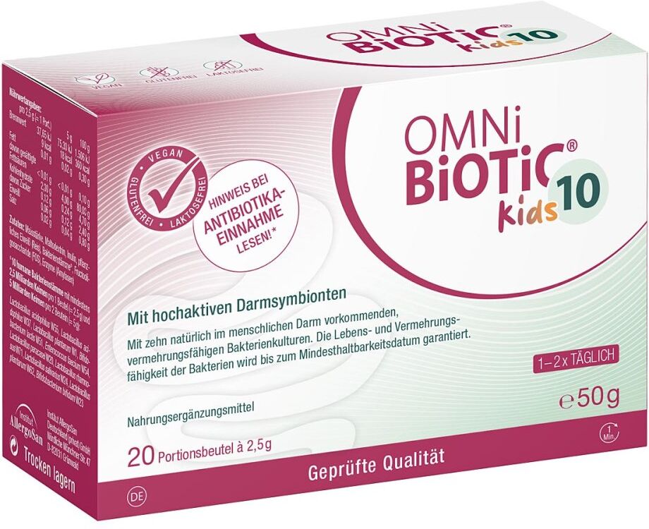 OMNi BiOTiC 10 Kids - bei Antibiotika-Einnahme von Kindern