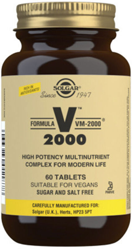 Solgar Vm 2000 Fórmula Multinutriente 60 comprimidos