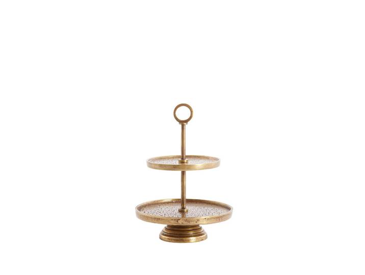 Light & Living Etagere Lutek, Metall, 24x37x24 cm, Geschirr, Tischkultur & Serviergeschirr, Etageren