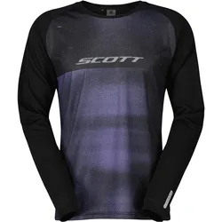 Scott Sports, Herren, Velotrikot, Tee Trail Tuned L/S (XXL), Violett, Schwarz, XXL