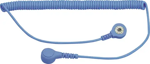 BJZ C-198 1263 ESD-Erdungskabel 1.80m Druckknopf 4 mm, Druckknopf 10.3mm