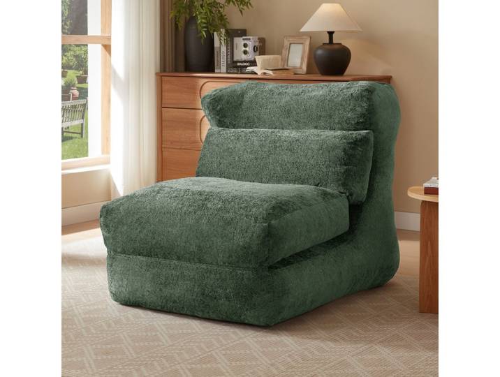 BBWL Sofa mit verstellbarer Liegefunktion, Wohnzimmer- und Schlafzimmermöbel, Fashion Design Chenille Relaxsessel, komfortabel und langlebig