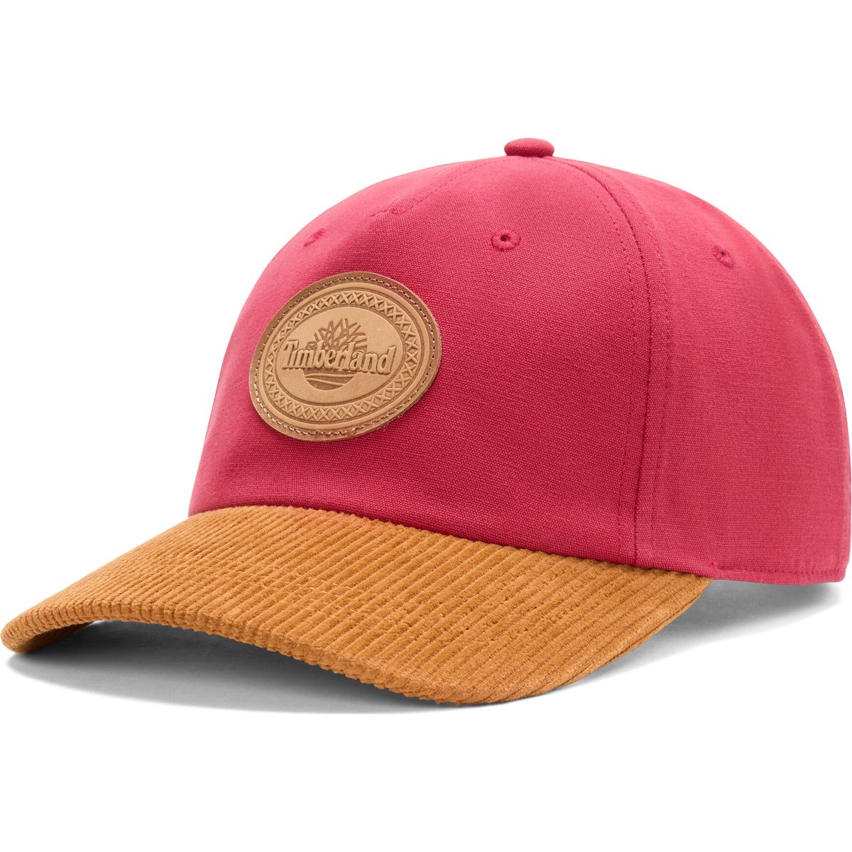Timberland Mens Canvas and Cord Baseball Cap rhythmic red OS TB0A67J2AI71-OS