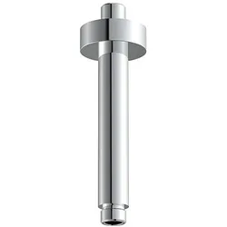 AqvaZone AqvaShower Deckenanbindung 035555750 100 mm, rund, 1/2 Zoll Außengewinde x 1/2 Zoll Außengewinde, chrom