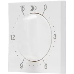Kopp 313429152 HK07 - Abdeckung für mechanische Zeitschaltuhr, Laufzeit: 15 min., Farbe: reinweiß