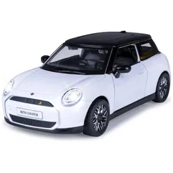 Jamara BMW Mini Cooper Diecast 1:28 weiss inkl. Knopfzellen