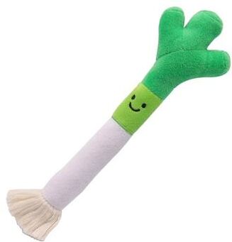 Inspired Finds Beer Bottle Plush Squeaky Dog Toy Interactive Chew & Teeth Cleaning Toy celery