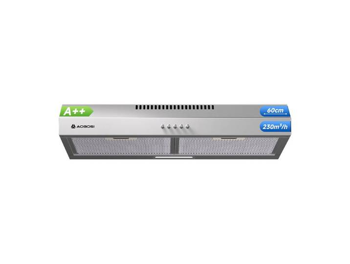 AMZCHEF Unterbauhaube TZ-CE-TF51OT60A21-AC-I2-BU Dunstabzugshaube 60cm, A++, 3 Stufen, Edelstahl