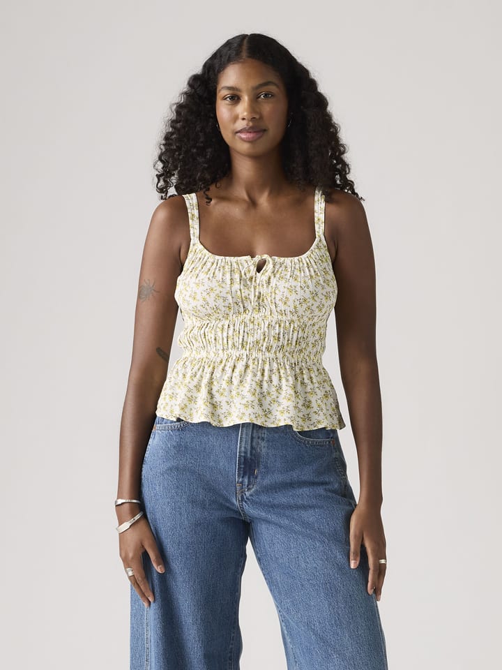 Levi's Top in Creme/ Gold - S