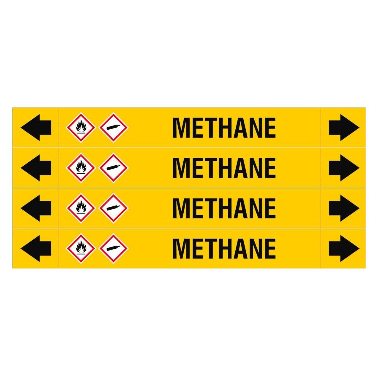 Brady ASME - Rohrmarkierer - Methane (ASMEPM-26X230MM-METHANE)