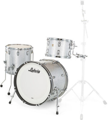 Ludwig Classic Maple Downbeat Silver Silver Sparkle