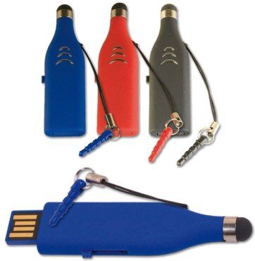 Chiavetta USB 4GB ABS con jack cuffie e puntale touch screen Personalizzate o neutre