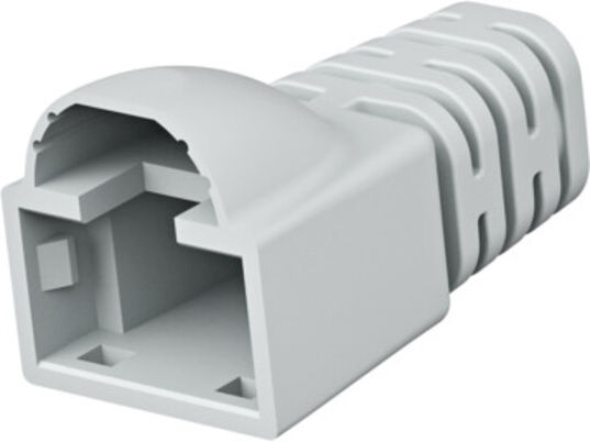Telegärtner Manchon de protection coudé MP8 FS gris Ø 6,3 mm avec protection à levier de verrouillage (100001089)