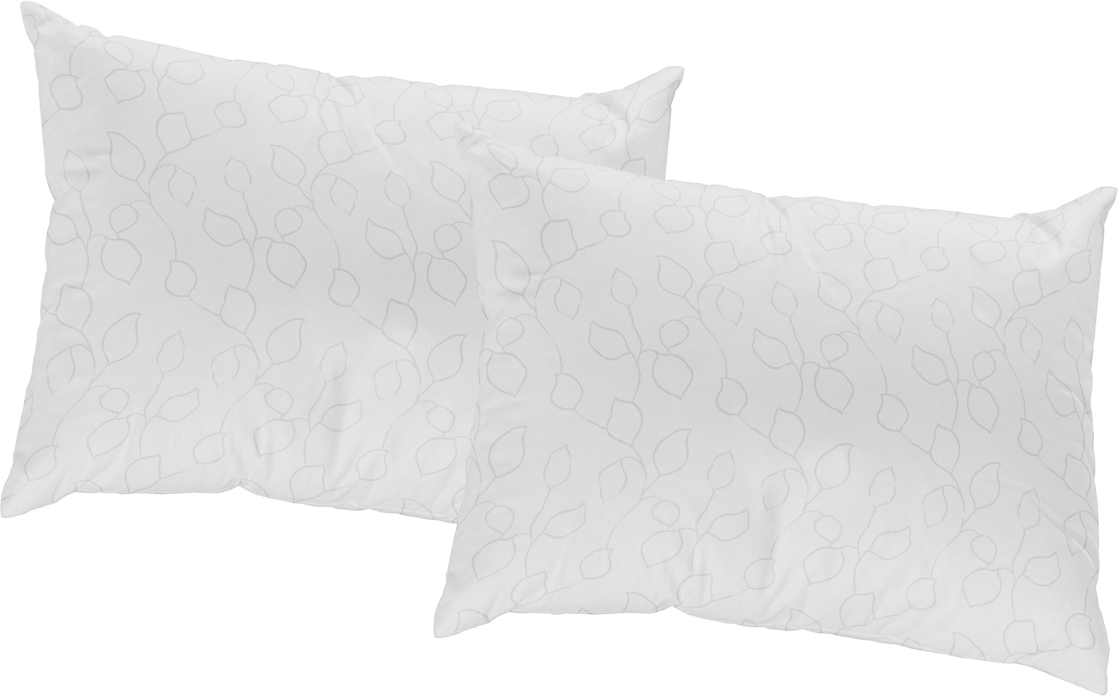 Dekokissen WIRTH "Westport" Gr. 3, weiss (weiß, ranken), B:40cm L:60cm, Obermaterial: 100% Polyester, Dekokissen_Sitzkissen_Kissenhüllen, Dekokissen weiß, ranken B/L: 40cm x 60cm, 2 Stk.