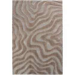 Designteppich Limba 160 x 230 cm Polyester Braun