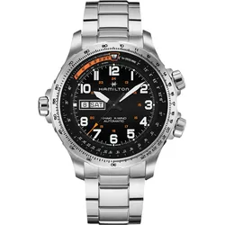 Hamilton Khaki Aviation X-Wind Auto Day Date H77755133 - schwarz,silber - 45mm
